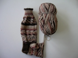 Basic socks in Moda Vera self=patterning yarn