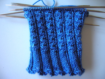 Pattern: Conwy by Nancy Bush Yarn: The Knittery Chubby merino